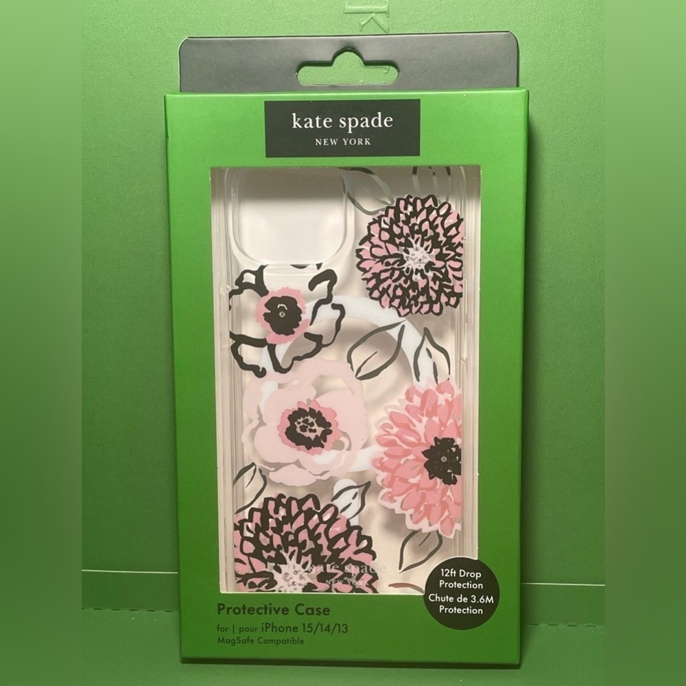 kate spade Floral iPhone Case - Pink and Black